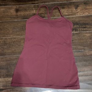 Maroon lululemon tank